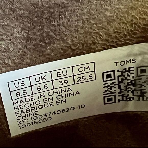 Toms Reese Olive Green Suede Ankle Boots Side Zipper Size 8.5 - Picture 10 of 12